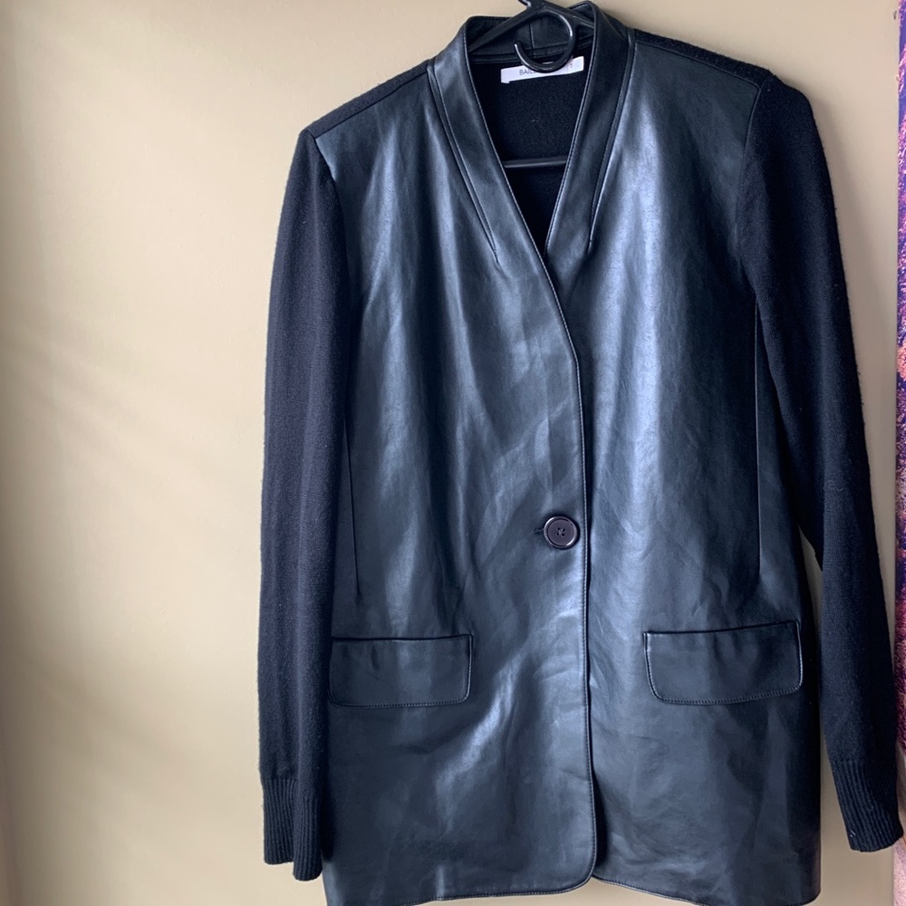 LAST CHANCE Bailey 44 Faux Leather and Wool Jacket